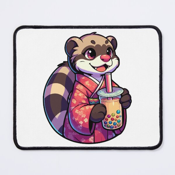 Item preview, Mongoose Bubble Boba Tea Anime Cute Kawaii designed and sold by Artistoos.