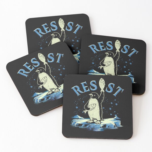 Item preview, Resist Penguin Activism Graphic Design  designed and sold by PrettyInk.