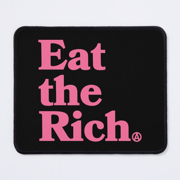 Item preview, Eat the Rich - Circle A Anarchy Symbol (pink) designed and sold by Thelittlelord.