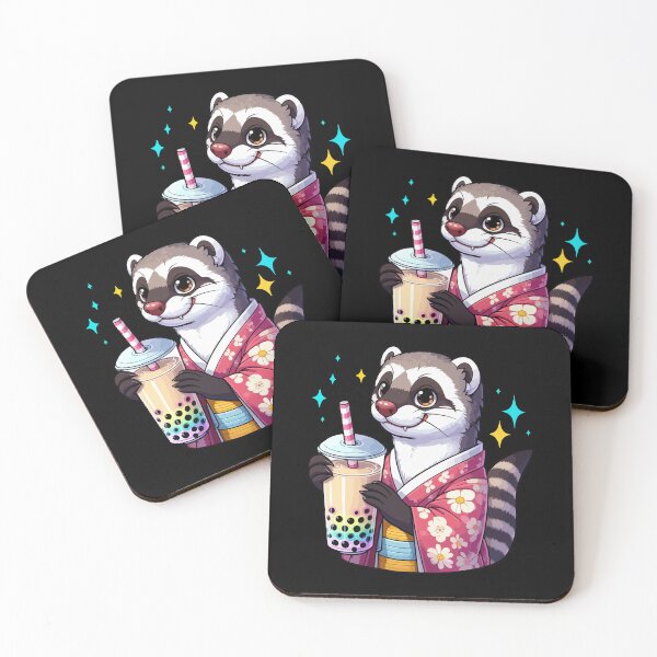 Item preview, Mongoose Bubble Boba Tea Anime Cute Kawaii designed and sold by Artistoos.