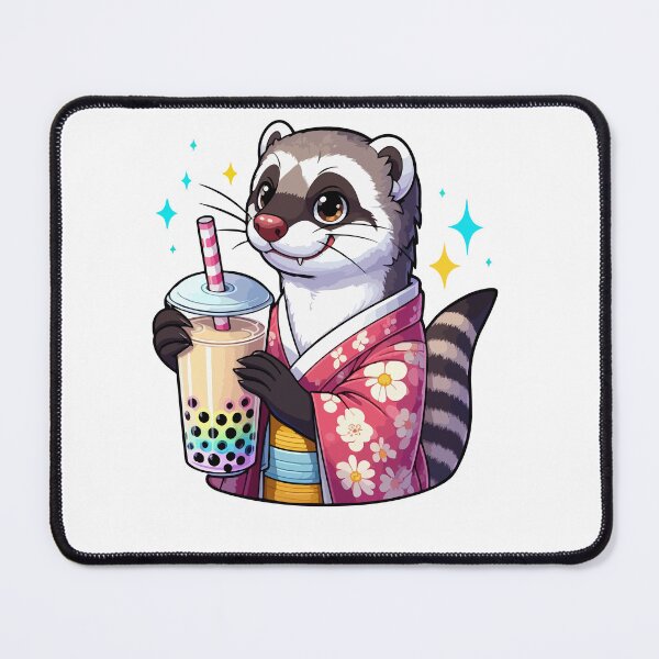 Item preview, Mongoose Bubble Boba Tea Anime Cute Kawaii designed and sold by Artistoos.