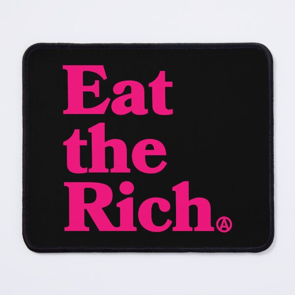 Item preview, Eat the Rich - Circle A Anarchy Symbol (hot pink) designed and sold by Thelittlelord.