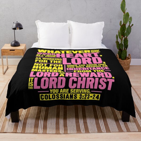 Item preview, Colossians 3:23-24 Work For The Lord Not For Human Masters designed and sold by plushism.