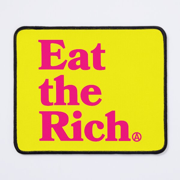 Item preview, Eat the Rich - Circle A Anarchy Symbol (hot pink) designed and sold by Thelittlelord.
