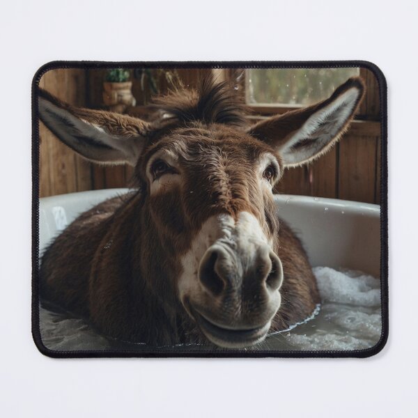 Item preview, Donkey Relaxing in Bubble Bath Tub designed and sold by vk09.