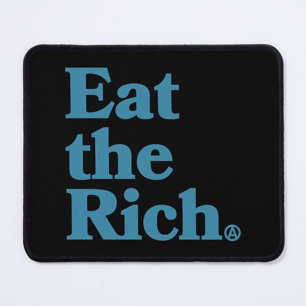 Item preview, Eat the Rich - Circle A Anarchy Symbol (steel blue) designed and sold by Thelittlelord.