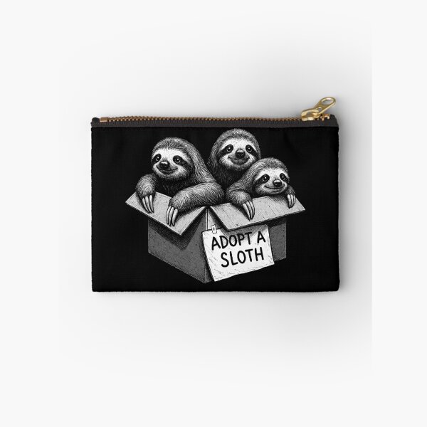 Item preview, Adopt a Sloth – Box of Cuteness designed and sold by Monochromaniaus.