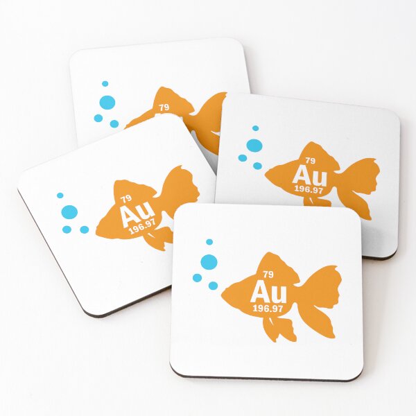 Item preview, Periodic Table Elemental Gold Fish designed and sold by designing01Ar3.