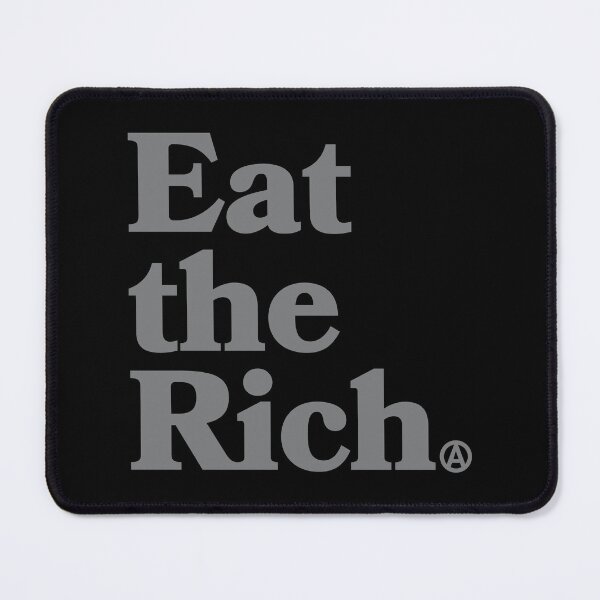 Item preview, Eat the Rich - Circle A Anarchy Symbol (subtle gray) designed and sold by Thelittlelord.