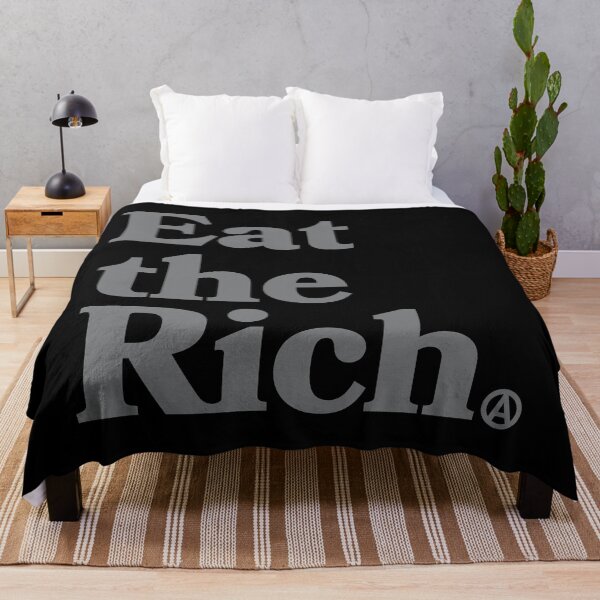 Item preview, Eat the Rich - Circle A Anarchy Symbol (subtle gray) designed and sold by Thelittlelord.