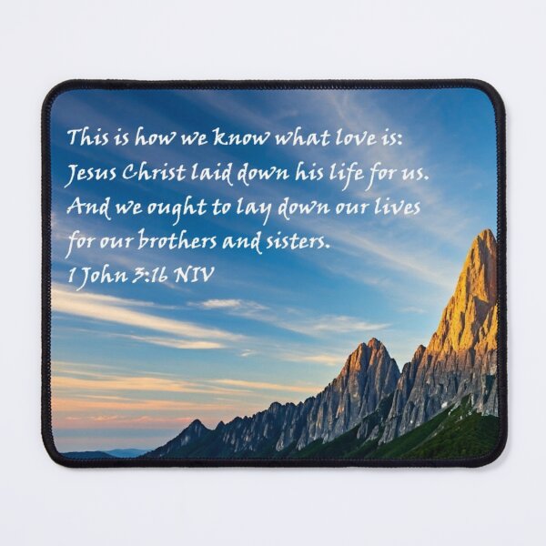 Item preview, 1 John 3:16 NIV - jctbv designed and sold by JCTRUTHERshop.