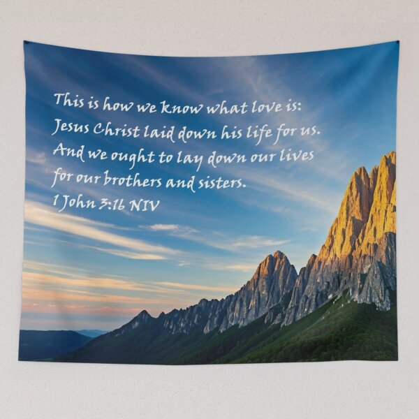 Item preview, 1 John 3:16 NIV - jctbv designed and sold by JCTRUTHERshop.