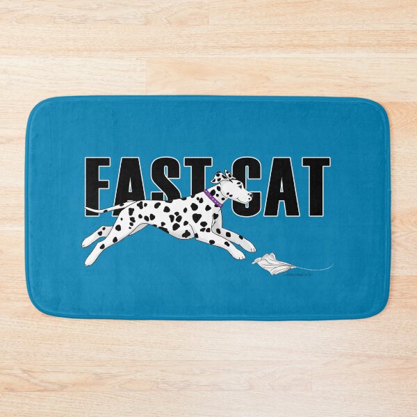Item preview, Dalmatian Fast Cat Black Spotted designed and sold by Atelier Cupcake.