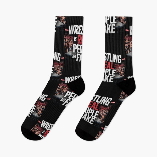 Item preview, Wrestling Is Real People Are Fake designed and sold by MaxxerDesigns.