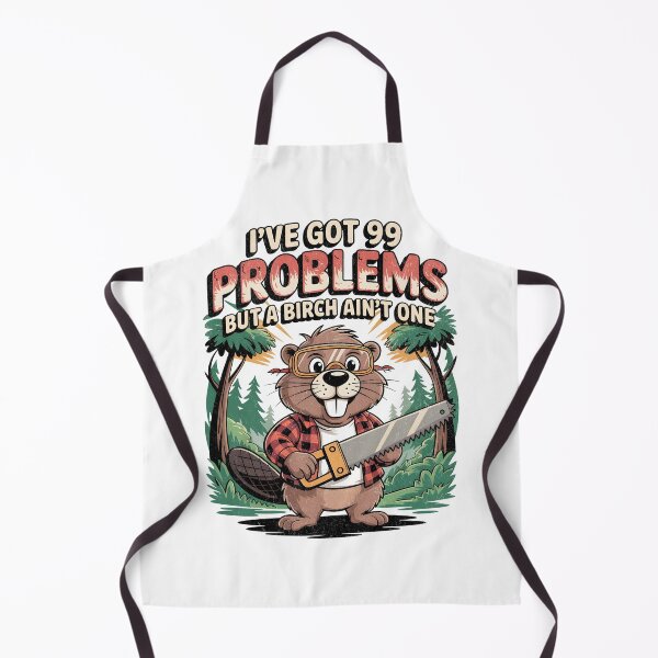 Item preview, I've Got 99 Problems But a Birch Ain't One – Funny Beaver Lumberjack Pun Design designed and sold by EpochFusion.