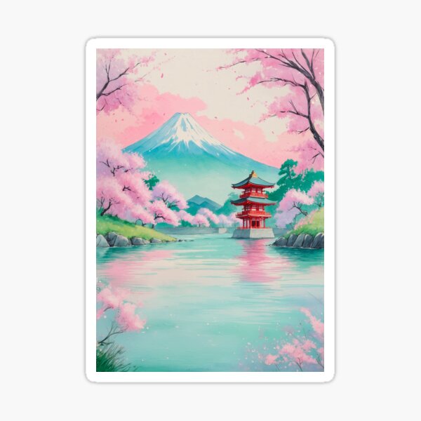 Item preview, Tokyo Spring Memories – Retro Japan Landscape designed and sold by PitsFusion Retro.