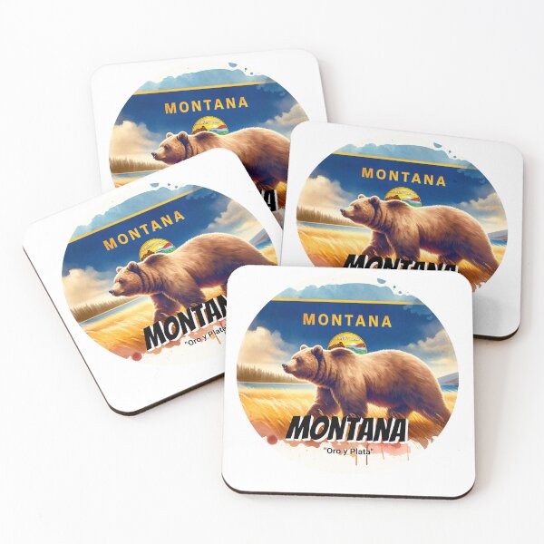 Item preview, Montana — Grizzly Bear | State Animal Watercolor Art designed and sold by MTeesGA.