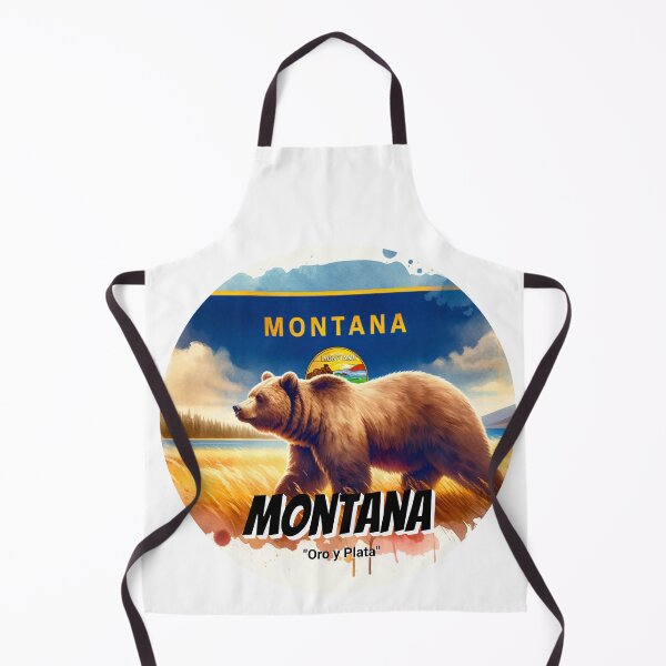 Item preview, Montana — Grizzly Bear | State Animal Watercolor Art designed and sold by MTeesGA.