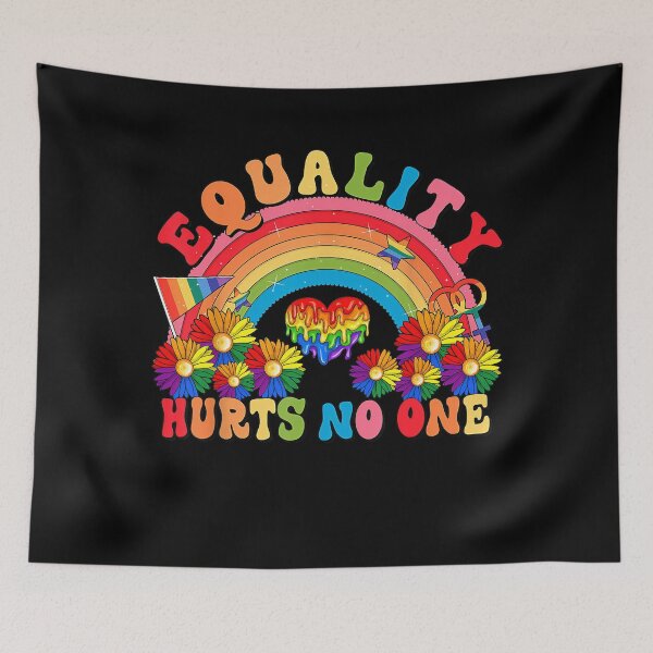 Item preview, LGBT Rainbow Lesbian Trans Gay Pride Equality Hurts No One designed and sold by Cute-Collection.