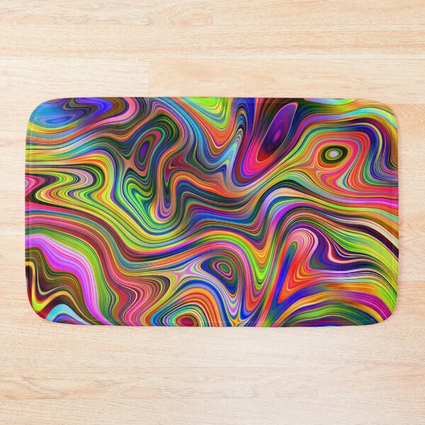 Item preview, bright multicolored abstract fluid designed and sold by chambergambit.