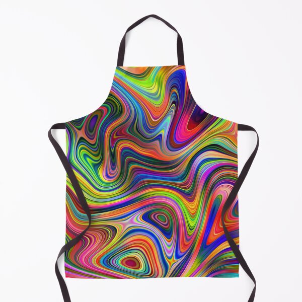 Item preview, bright multicolored abstract fluid designed and sold by chambergambit.