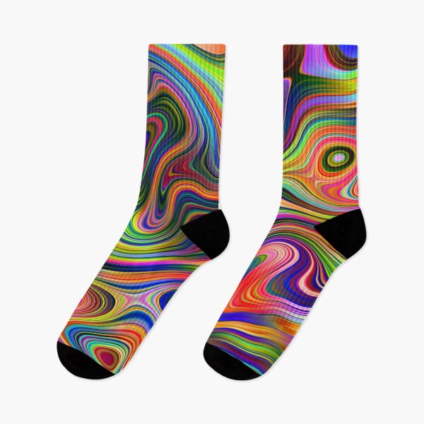 Item preview, bright multicolored abstract fluid designed and sold by chambergambit.