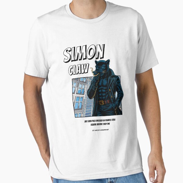 Vista previa del artículo con la obra «Estilo cómico de los 90 de Simon Claw (Cerebro italiano)», diseñado y vendido por LookinFreshh.