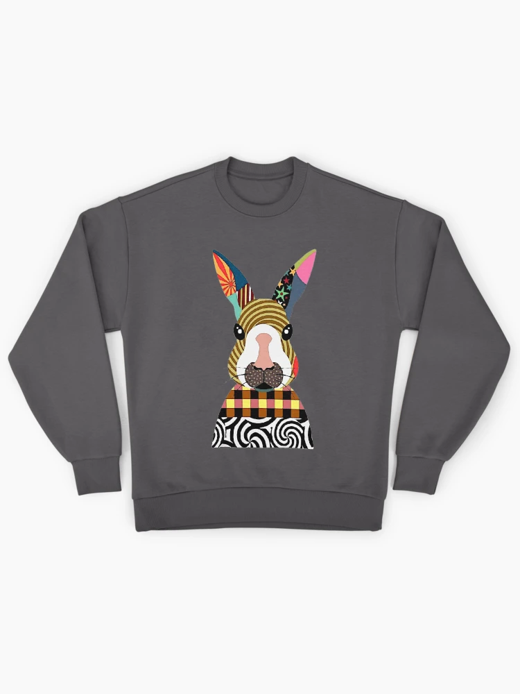 Thumbnail 1 of 6, Premium Oversized Sweatshirt, Retro Rabbit designed and sold by ViaARTfactory.