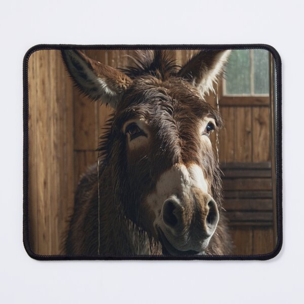 Item preview, Donkey Enjoying a Relaxing Shower designed and sold by vk09.