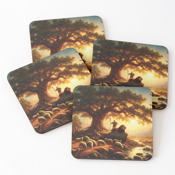 Item preview, Oak Tree in the Valley at SunSet designed and sold by CornerStone57.