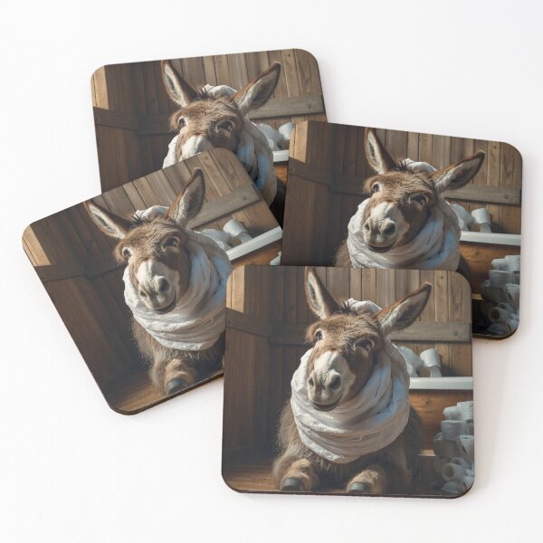 Item preview, Donkey Wrapped in Toilet Paper Chaos designed and sold by vk09.