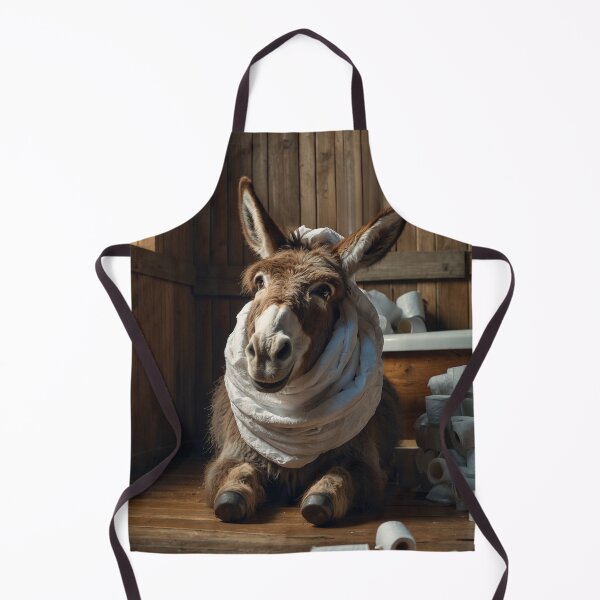 Item preview, Donkey Wrapped in Toilet Paper Chaos designed and sold by vk09.
