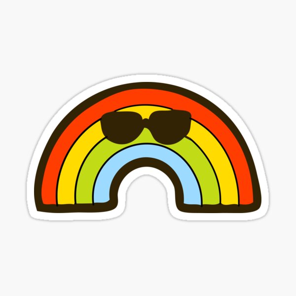 Cool Rainbow Pattern Sticker
