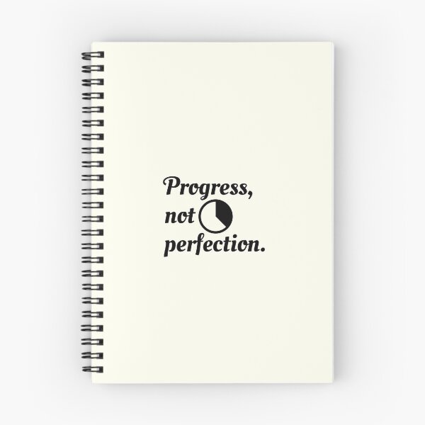 Item preview, Progress Not Perfection Motivational Saying designed and sold by DesignFloor.