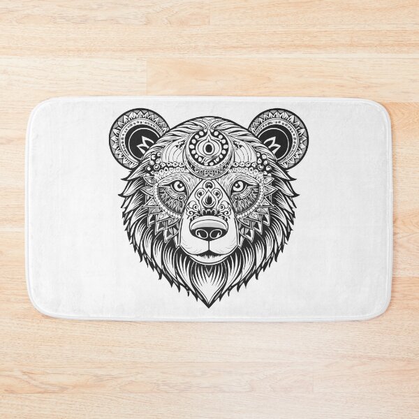 Item preview, Brown bear (Ursus arctos), Grizzly bear (Ursus arctos horribilis), Growling bear head, Angry Grizzly Bear Head, Fierce bear head designed and sold by Danler.