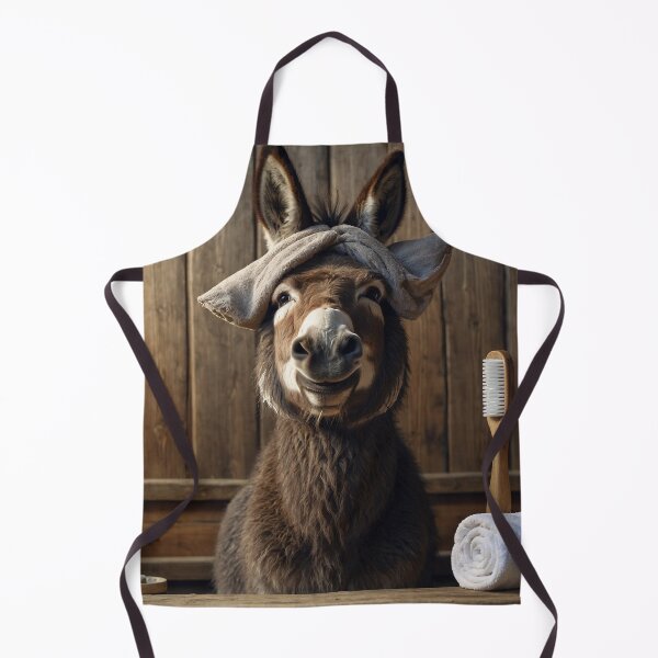 Item preview, Smiling Donkey Spa Day with Towel Hat designed and sold by vk09.