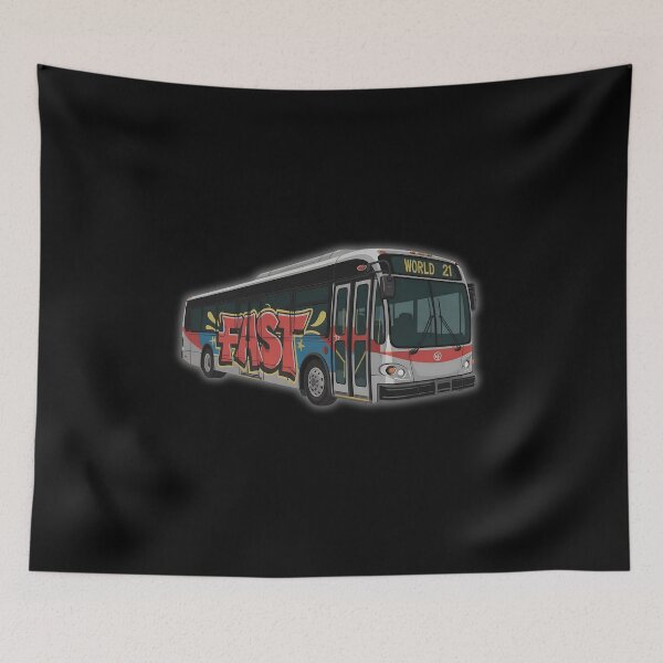 Item preview, Urban Graffiti Express – Stylized City Buses Art designed and sold by RosCraft.