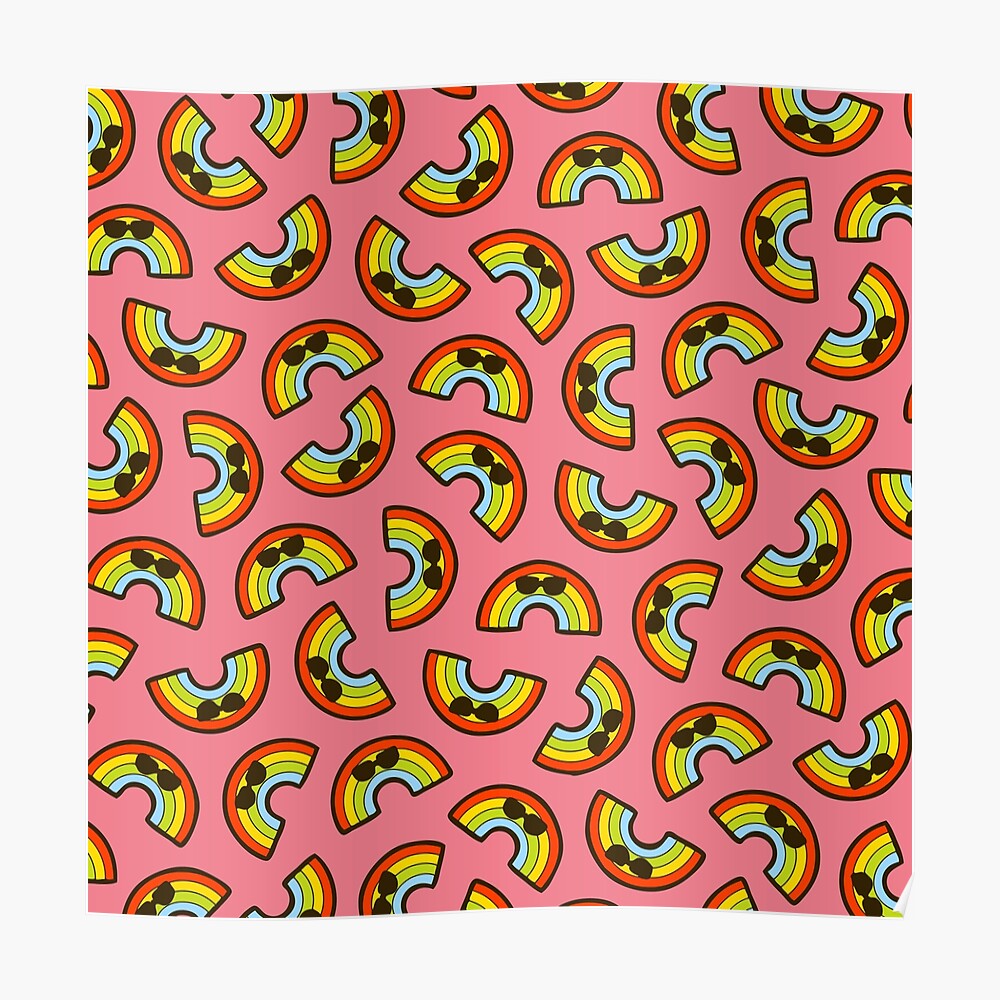 Rainbow Pride Pattern Poster