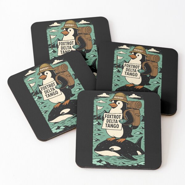 Item preview, Resist Penguin Activism foxtrot delta tango designed and sold by varioarts.