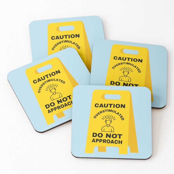 Item preview, Caution Overstimulated Do Not Approach designed and sold by Magnolia Valley Art.