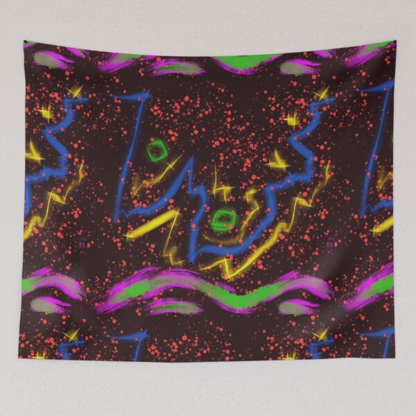 Item preview, Whimsical Neon Electric Abstract designed and sold by Hairkrayzee.