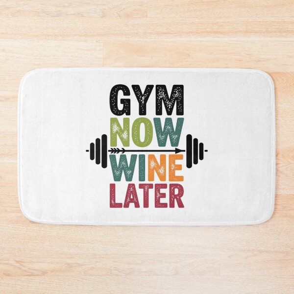 Item preview, Gym now, wine later designed and sold by FrenchTouch77.