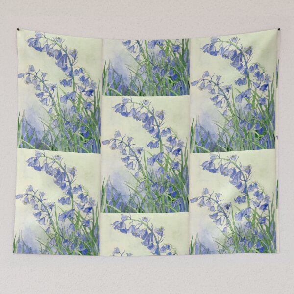 Item preview, Bluebells watercolour painting artwork  designed and sold by esvb.