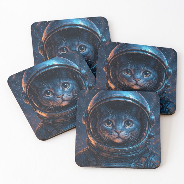 Item preview, Astronaut Cat in space designed and sold by Nathalie_87.