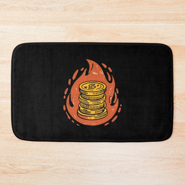Item preview, CRYPTOCURRENCY COINS ENGULFED IN FLAMES Bull Market, stock market, stocks designed and sold by DemureArtsy.