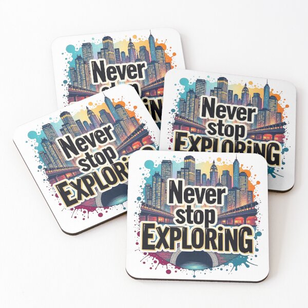 Item preview, Never Stop Exploring designed and sold by CreativeGorillas.