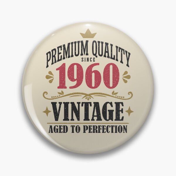 Item preview, 65th Birthday Vintage 65 Years Premium Quality Since 1960 designed and sold by eclecTEEq.