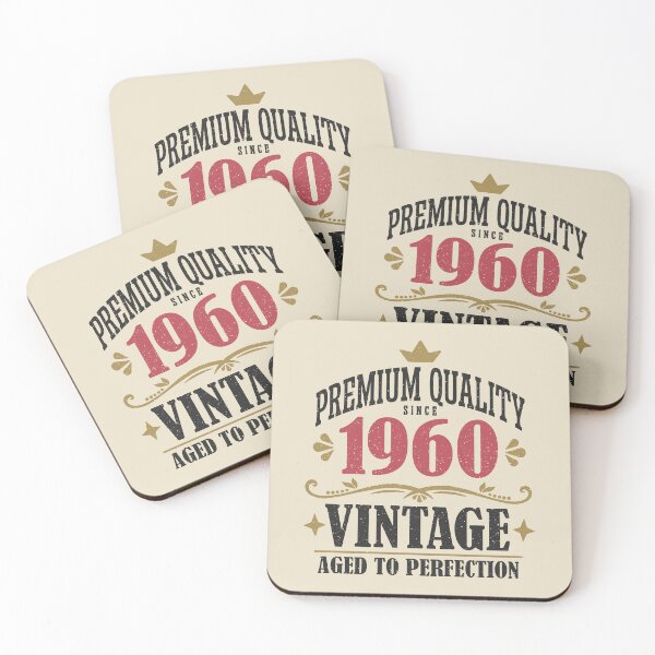 Item preview, 65th Birthday Vintage 65 Years Premium Quality Since 1960 designed and sold by eclecTEEq.