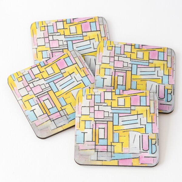 Item preview, Piet Mondrian - Composition with Oval in Color Planes II designed and sold by StrokeMe.