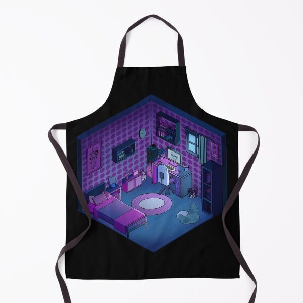 Item preview, Gamer Room Vibes – Isometric Neon Retro Style designed and sold by homework store.